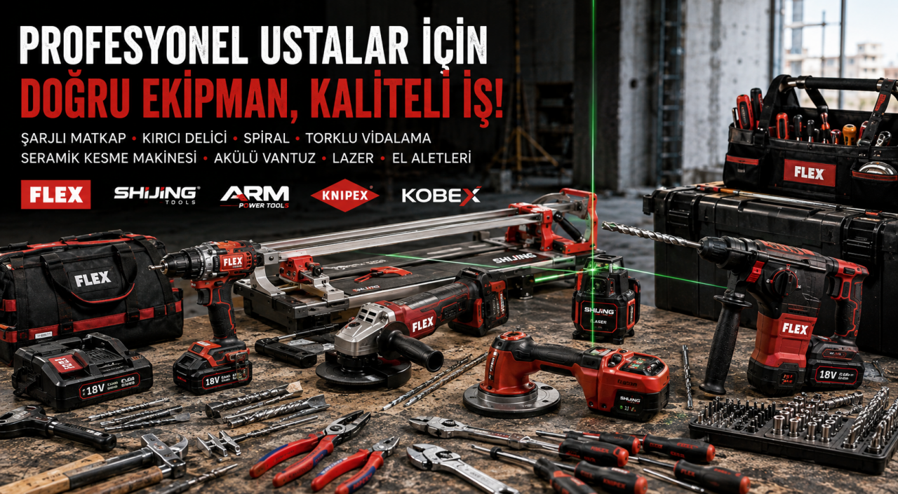 Profesyonel El Aletleri ve Seramik Uygulama Ekipmanları: Ustalar İçin Doğru Ekipman Rehberi 