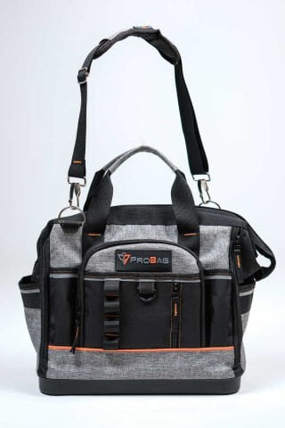 Profesyonel Tel Destekli Tam Açılır Su Geçirmez 31 Bölmeli Plastik Tabanlı Alet Takım Çantası