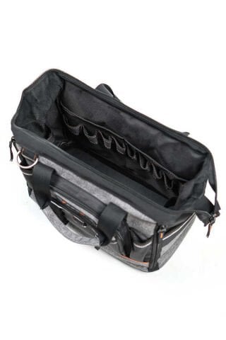 Profesyonel Tel Destekli Tam Açılır Su Geçirmez 31 Bölmeli Plastik Tabanlı Alet Takım Çantası