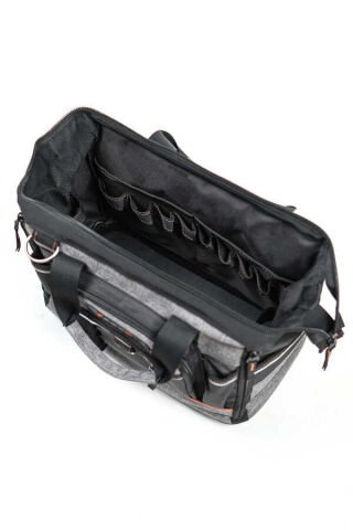 Profesyonel Tel Destekli Tam Açılır Su Geçirmez 31 Bölmeli Plastik Tabanlı Alet Takım Çantası