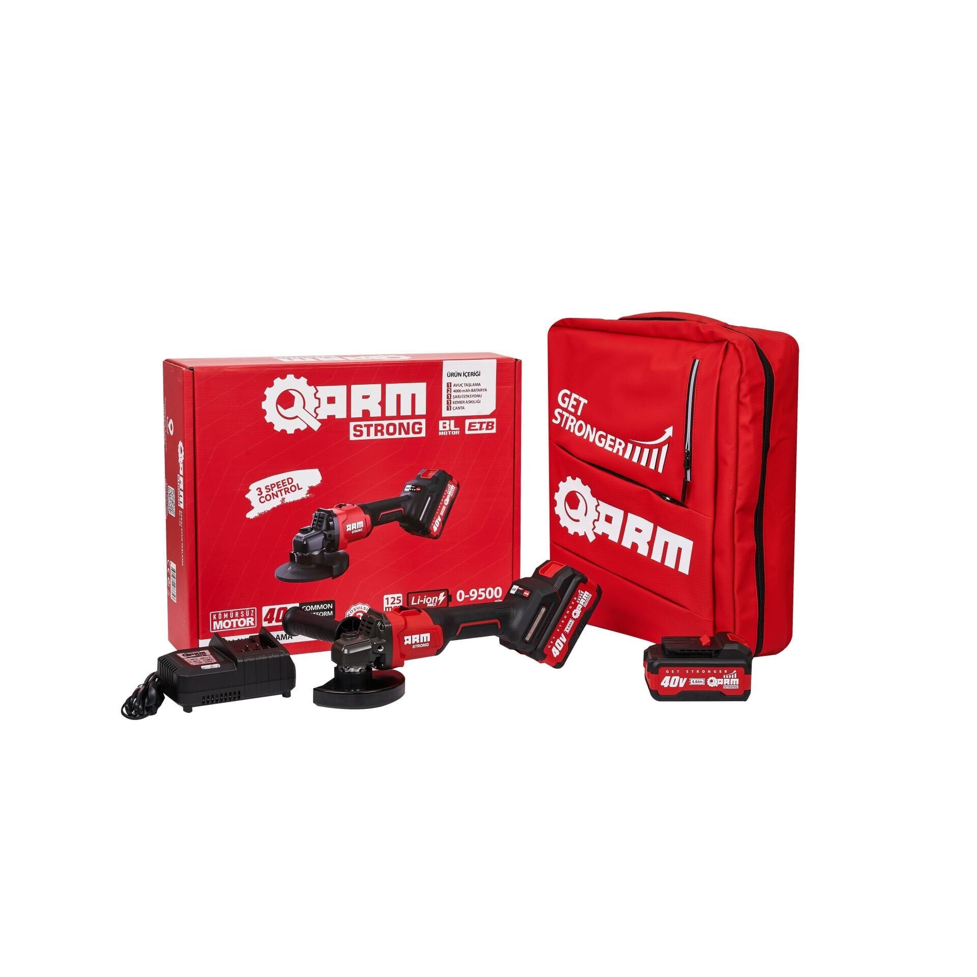 ARM Strong 40V Şarjlı Avuç Taşlama