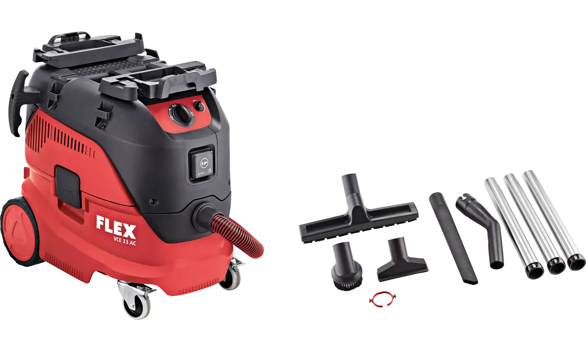 FLEX VCE 33 L AC-Set Otomatik Filtre Temizleme Sistemli Şantiye Tipi Elektrikli Süpürge
