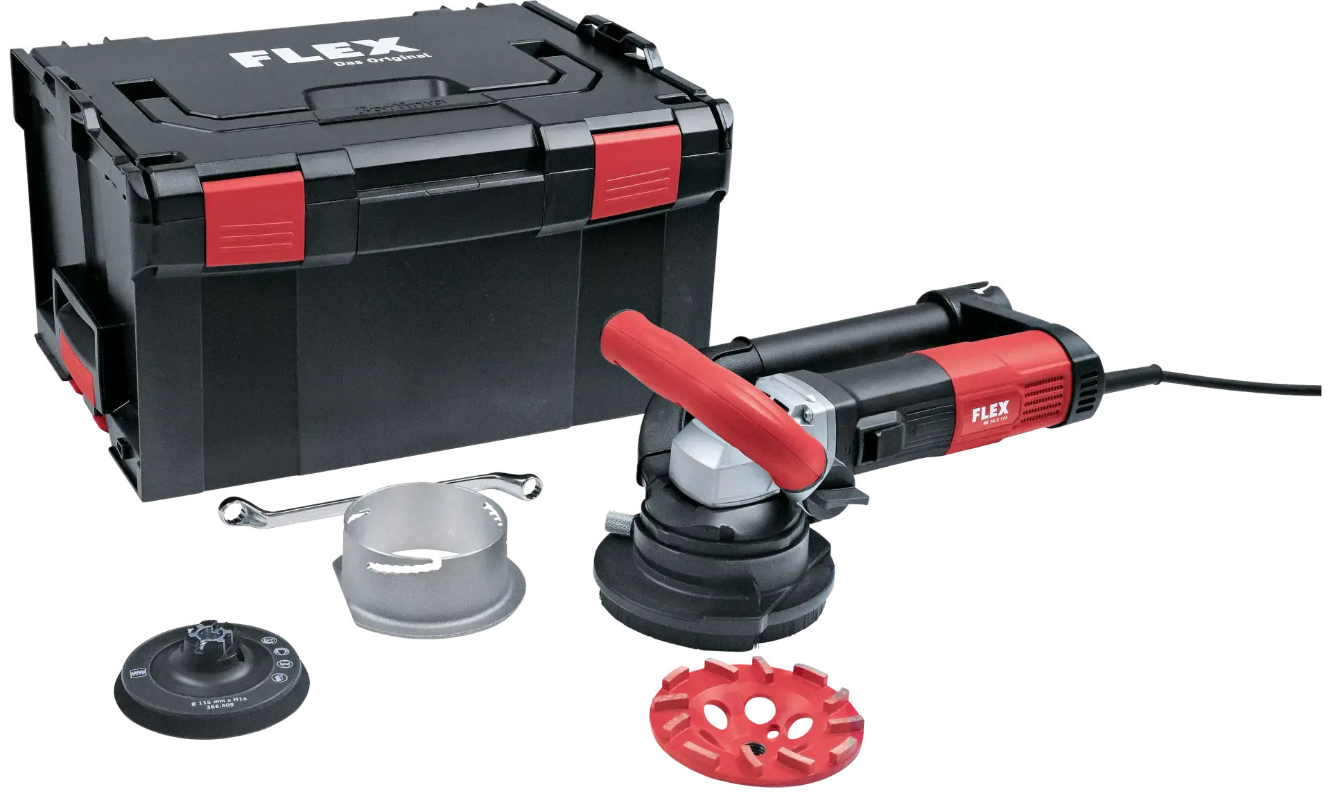 FLEX RE 16-5 115, Kit E-Jet Beton Yüzey Yenileme Taşlama Makinesi