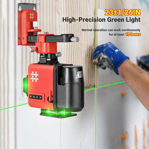 Shijing Tools E805 12(3D) Çizgi Lazer Çantalı Çift Akülü+Tripod Hediyeli
