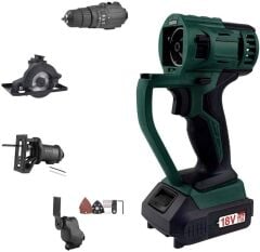 KLpro KLMS18-20 18 V 2 Ah Li-on Çift Akülü Darbeli Vidalama Multi Set