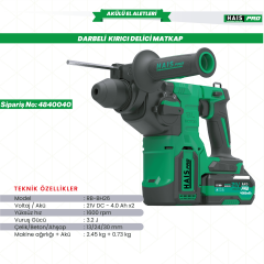 HAISPRO RB-BH26 Profesyonel Darbeli Kırıcı Delici Matkap