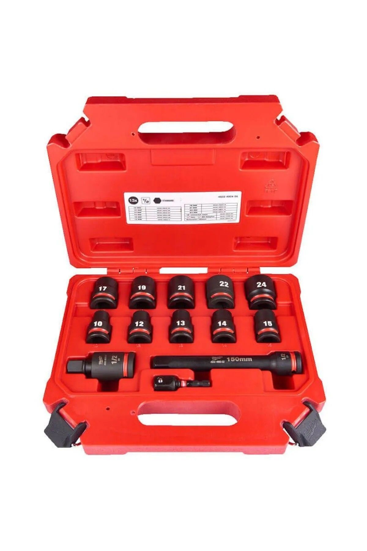 Milwaukee MİLWAUKEE 13 PARÇA SHOCKWAVE 1/2'' DARBELİ LOKMA SETİ