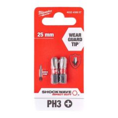 PH3 25MM SHOCKWAVE BİTS UÇ 2Lİ PAKET